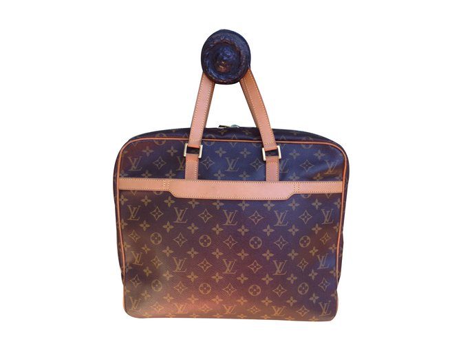 Pegase Louis Vuitton Bolsa de viaje Castaño  ref.63551