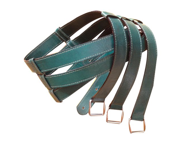 Fendi Belts Green Leather  ref.63554