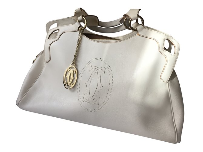 Cartier Marchello bag Ebony Leather  ref.63672