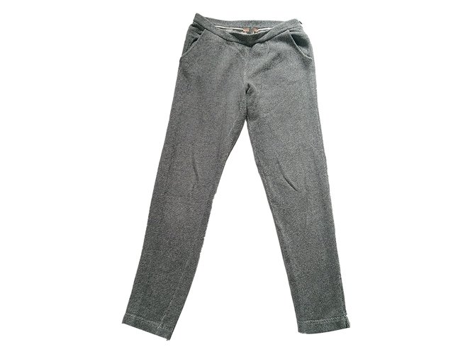 Ermanno Scervino Pants, leggings Grey Cotton Wool  ref.63701