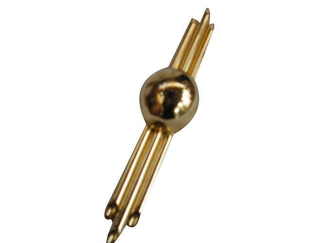 Autre Marque Goldene Metallbrosche