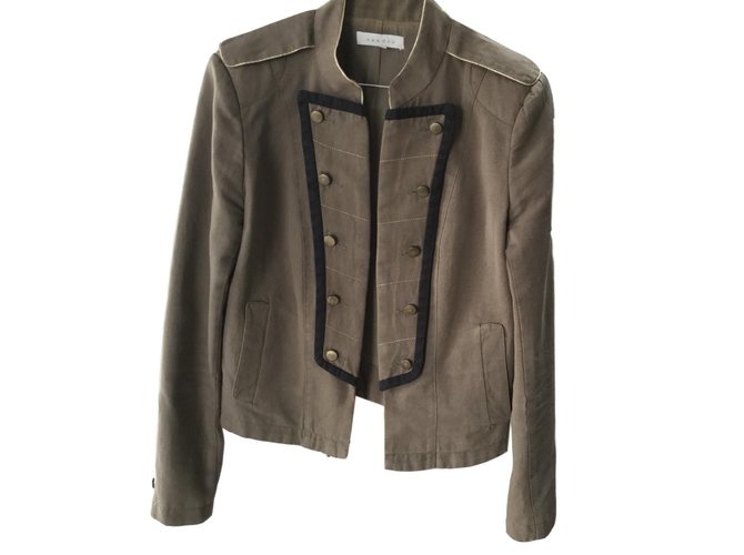 Sandro Jackets Khaki