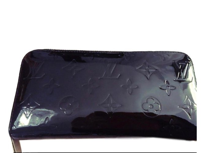 Louis Vuitton Zippy noir cuir vernis  ref.63811