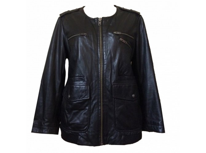 The Kooples Jackets Black Leather  ref.63820