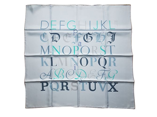Hermès piazze Blu Seta