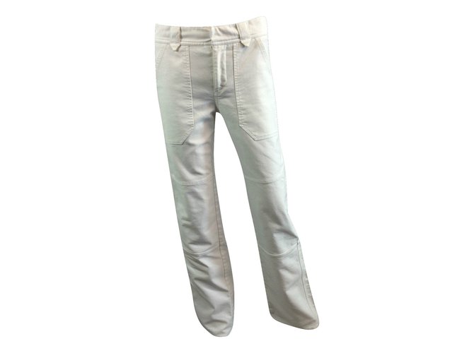 Joseph Jeans White Cotton Polyester Elastane  ref.63920