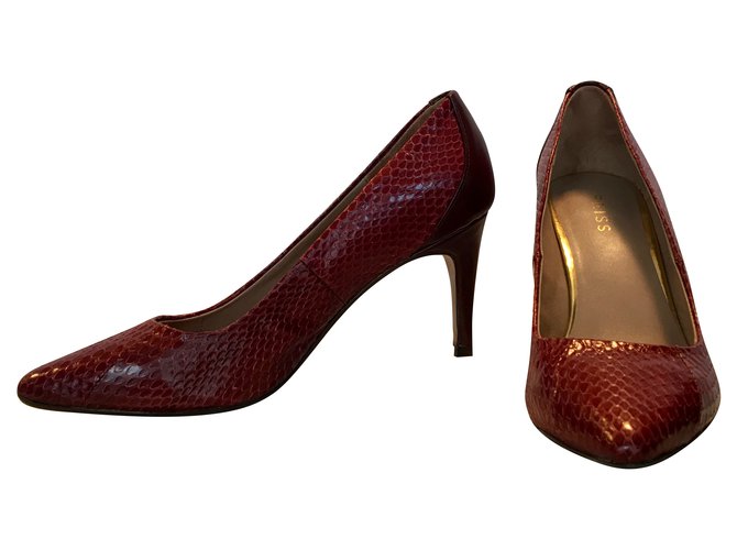 Reiss Heels Red Leather  ref.63991