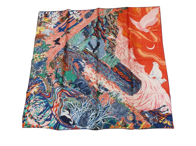 Hermès Silk scarves Multiple colors  ref.64019
