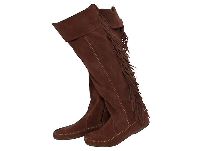 Minnetonka Bottes Marron