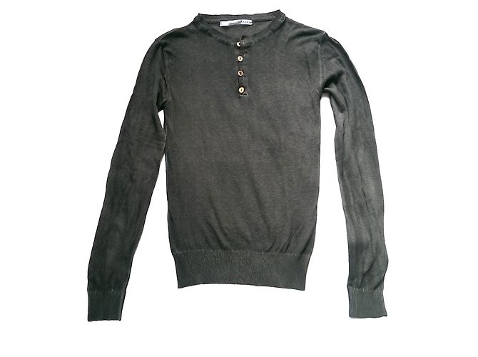 Autre Marque RELIVE Baumwollpullover mit Knöpfen Khaki M