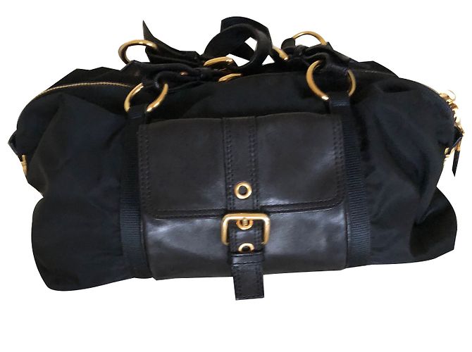 Borsa Prada in nylon nera Nero 