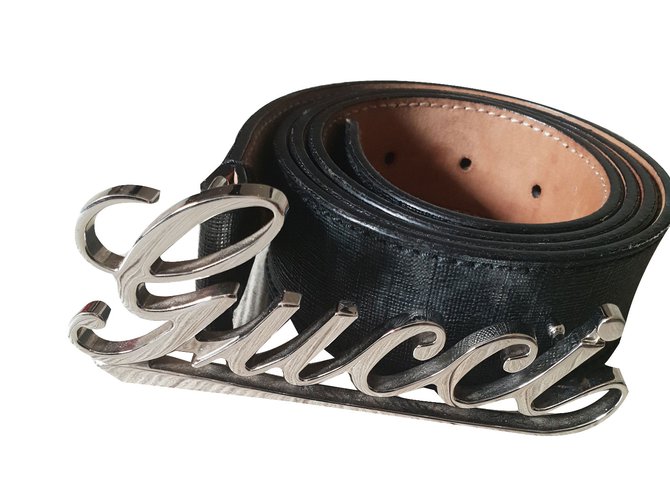 Gucci Belts Belts Leather Black ref 