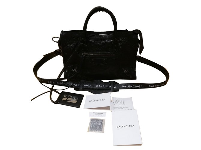 Balenciaga Handtaschen Schwarz Leder  ref.64278