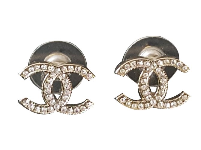 Chanel Aretes Dorado Metal  ref.64282