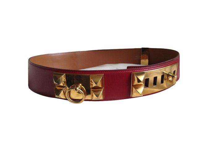 Hermès Belt COLLIER DE CHIEN Red