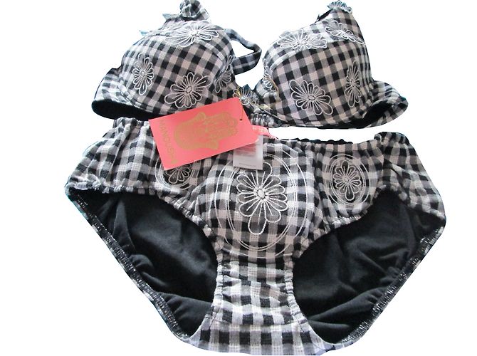 Traje de baño de dos piezas Manoush negro de algodón