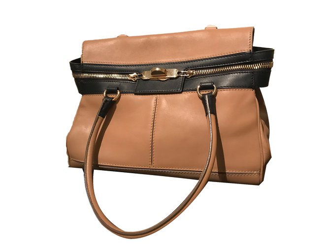 Max Mara Handbags Beige Leather  ref.64324