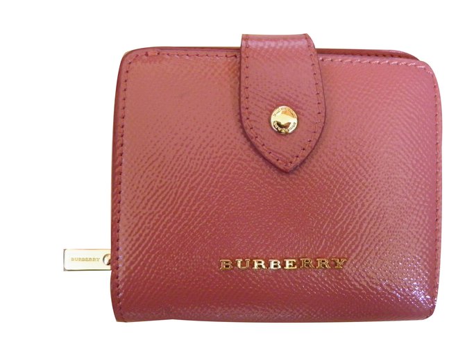 Burberry Wallets Pink Patent leather  ref.64346