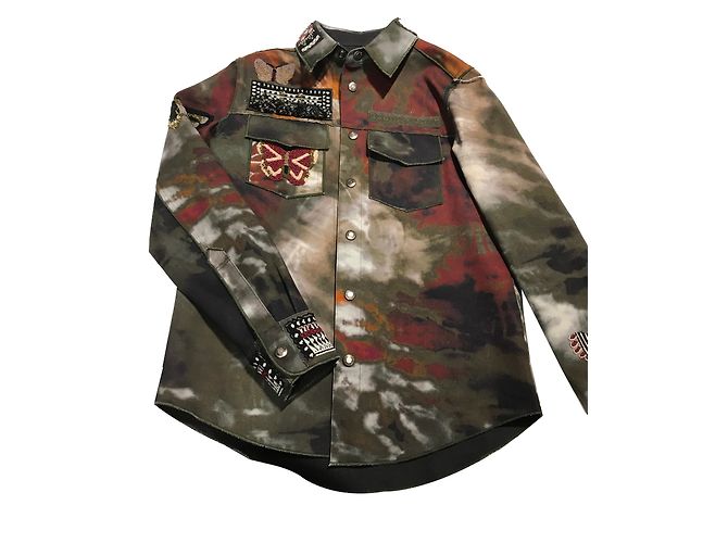 Valentino tie dye jacket en talla IT38 Caqui