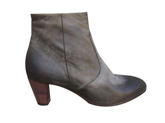 Laboratorigarbo Ankle Boots Brown Leather  ref.64382