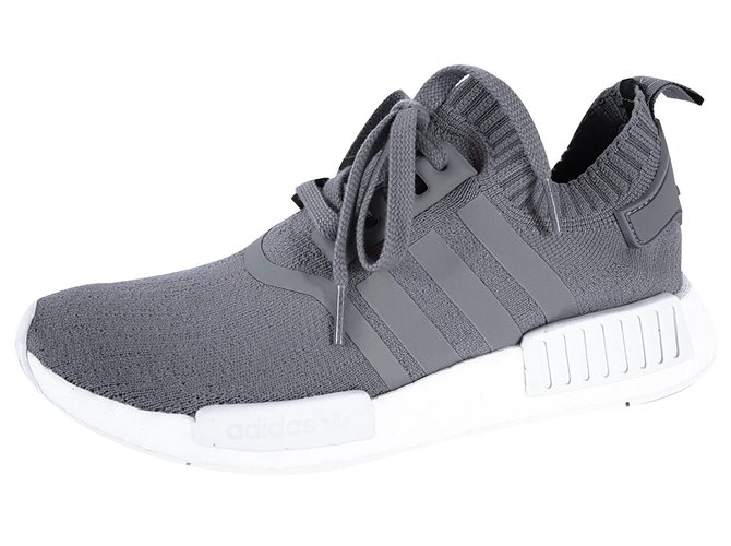Adidas NMD_R1 Toile Gris  ref.64421
