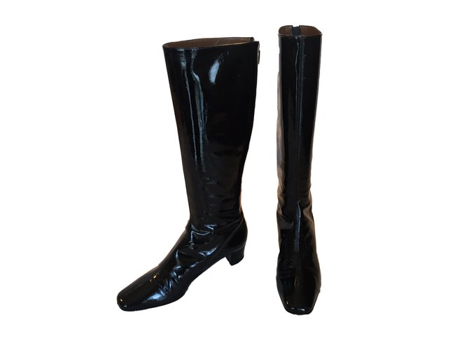 Hobbs Boots Black Patent leather  ref.64486