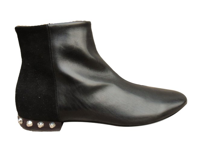 Balenciaga Ankle Boots Black Leather  ref.64491