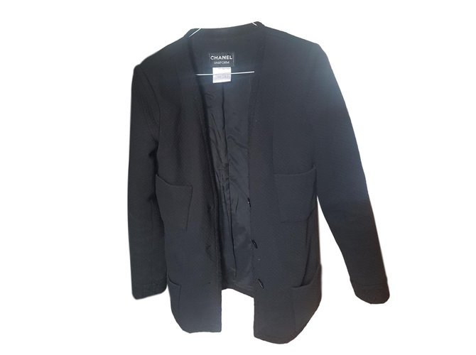 Chanel Jackets Black ref.64526 - Joli Closet