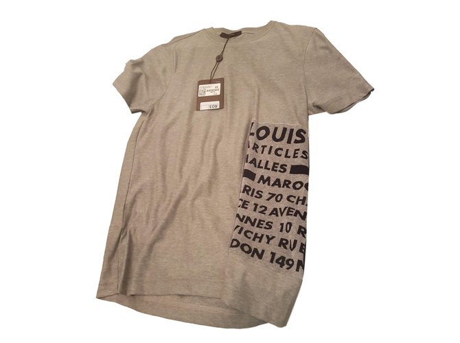 Louis Vuitton Tee shirts Gris  ref.64538