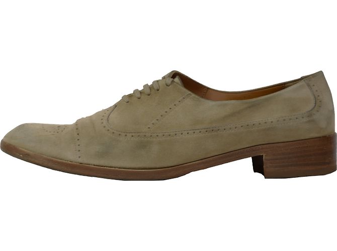 Salvatore Ferragamo Richelieu Donna Beige Nubuck