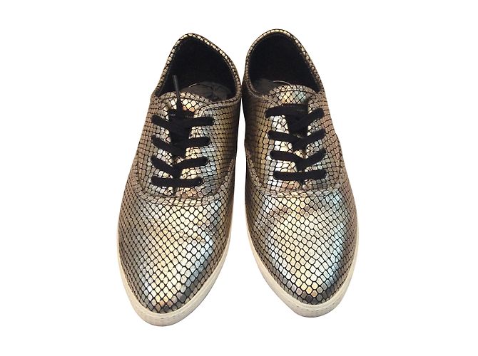Marc by Marc Jacobs Schlangenleder Sneaker Gold 37 Golden