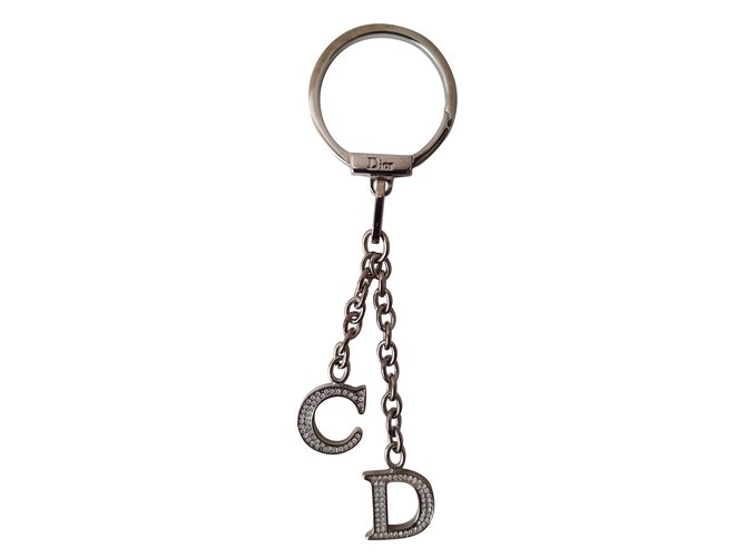 Dior Bag charms Silvery Metal  ref.64652