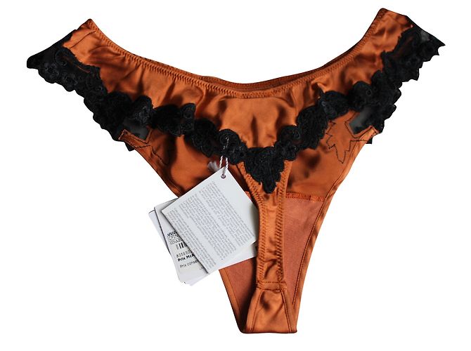 String La Perla de seda naranja 