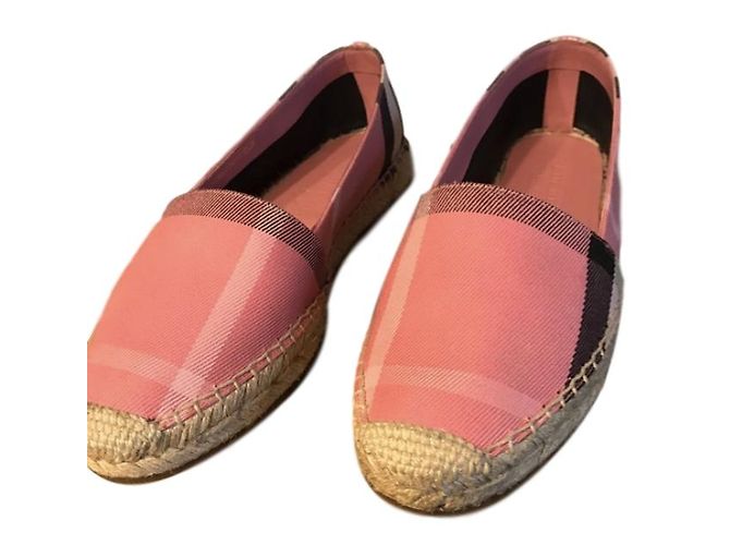 Burberry espadrillas Rosa Cotone