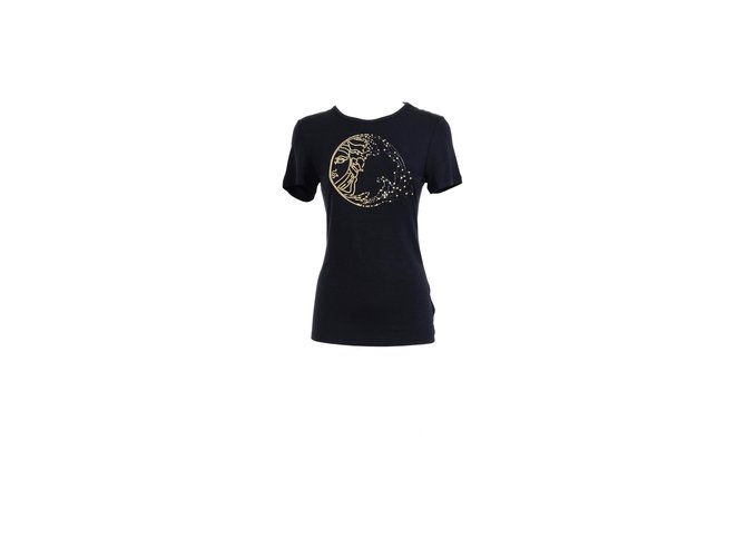 T-Shirt versace Medusa neu Schwarz Viskose  ref.64692