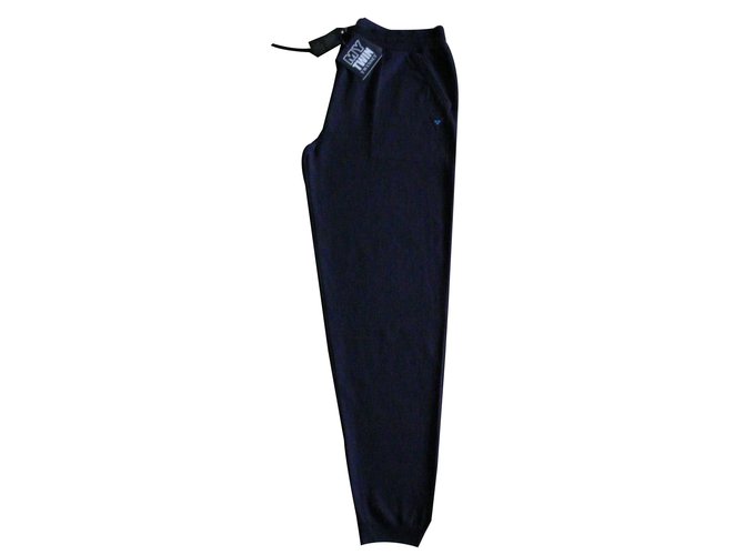 Autre Marque Pants Navy blue Wool Viscose Polyamide  ref.64722