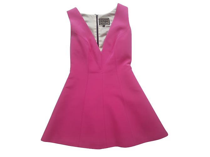 Abito in seta rosa Fausto Puglisi