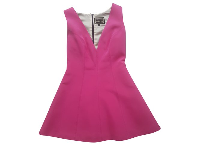 Fausto Puglisi party dress Pink Silk  ref.64751