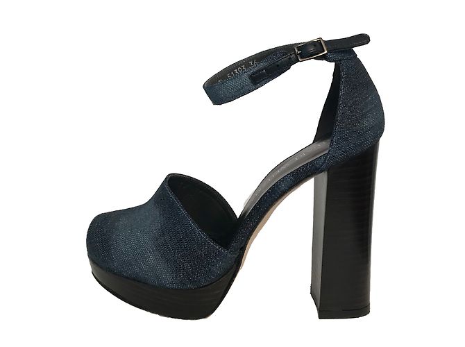 Stuart Weitzman Blue Denim Sandals