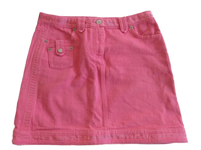 Louis Vuitton Mini Skirts Pink Cotton  ref.64763
