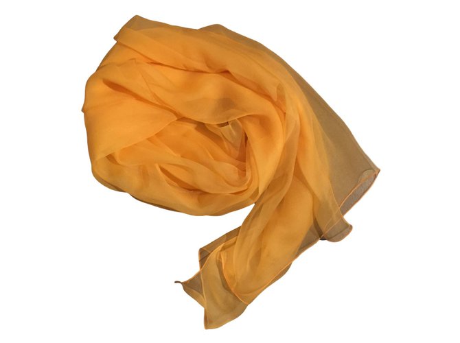 Autre Marque Scarves Orange Silk  ref.64770