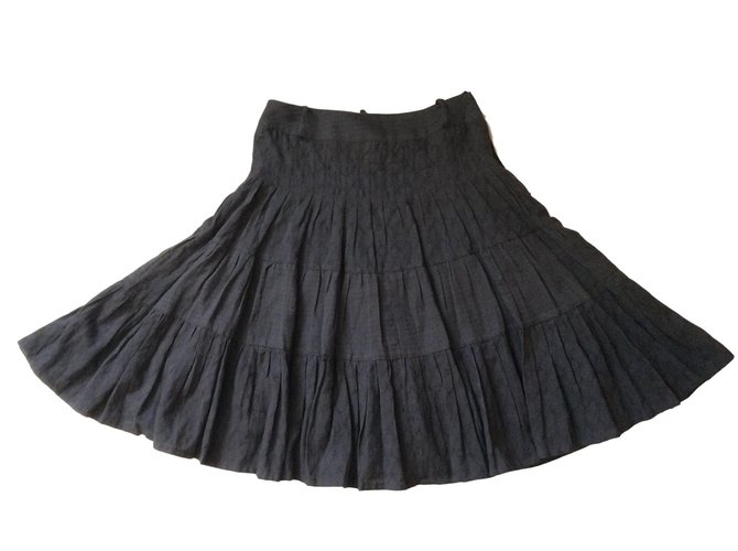 CAROLL Skirts Dark brown Cotton  ref.64789