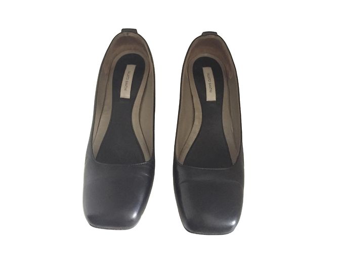 Décolleté Fausto Santini in pelle nera Taglia 37 Nero