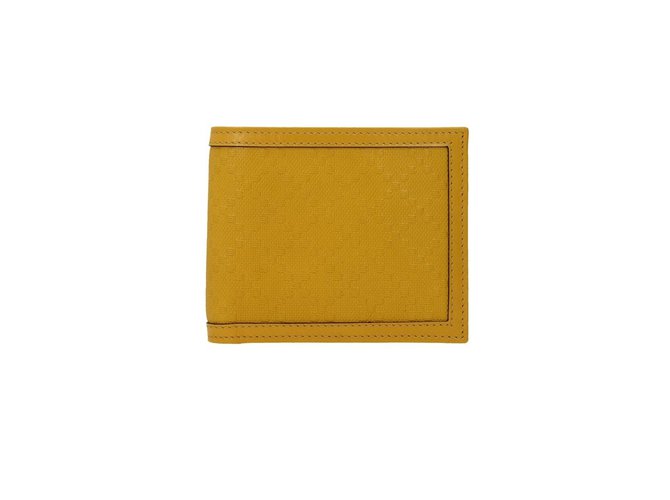 Gucci Wallet Mustard Leather  ref.64869