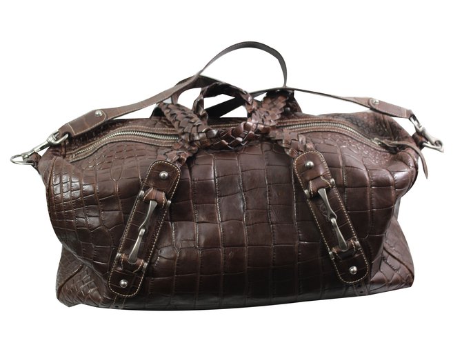 Gucci Taschen Aktentaschen Braun Exotisches Leder  ref.64903
