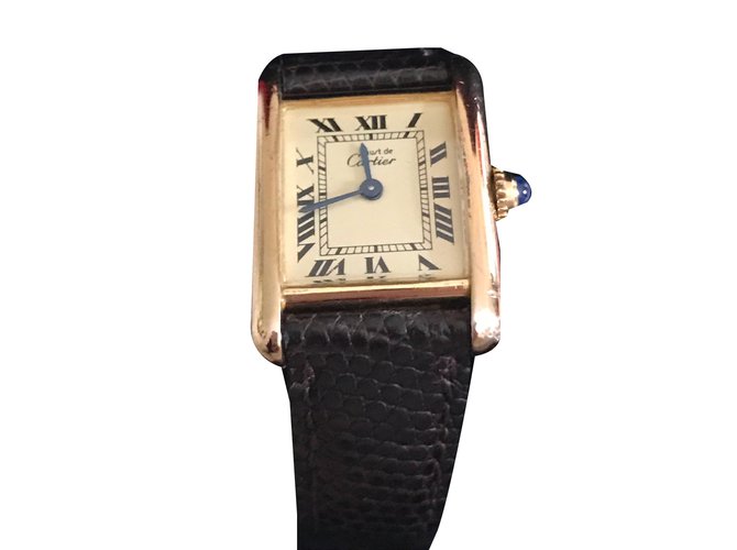 Cartier Tank Beige Silver Gold-plated  ref.64909