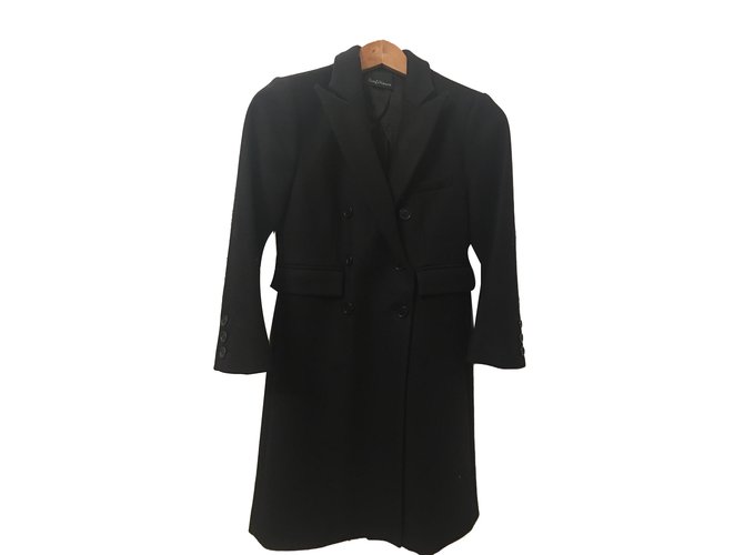 Zadig & Voltaire Coats, Outerwear Black Wool  ref.64958