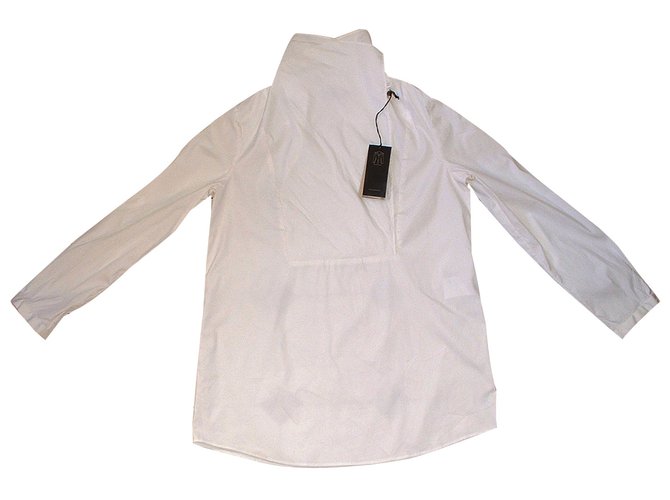 Piazza Sempione Tops White Cotton  ref.64974