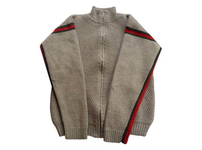 Gucci Sweaters Grey Wool  ref.64990
