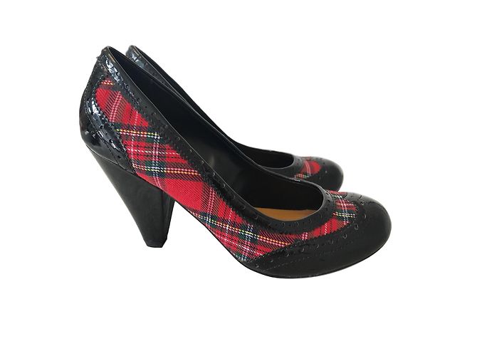 Dune Heels Black Red